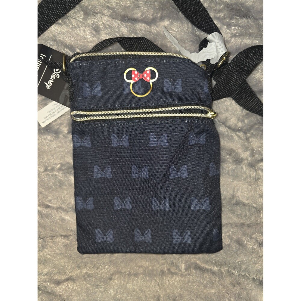 NWT Loungefly Disney Minnie mouse black crossbody shoulder purse handbag! - Picture 2 of 3